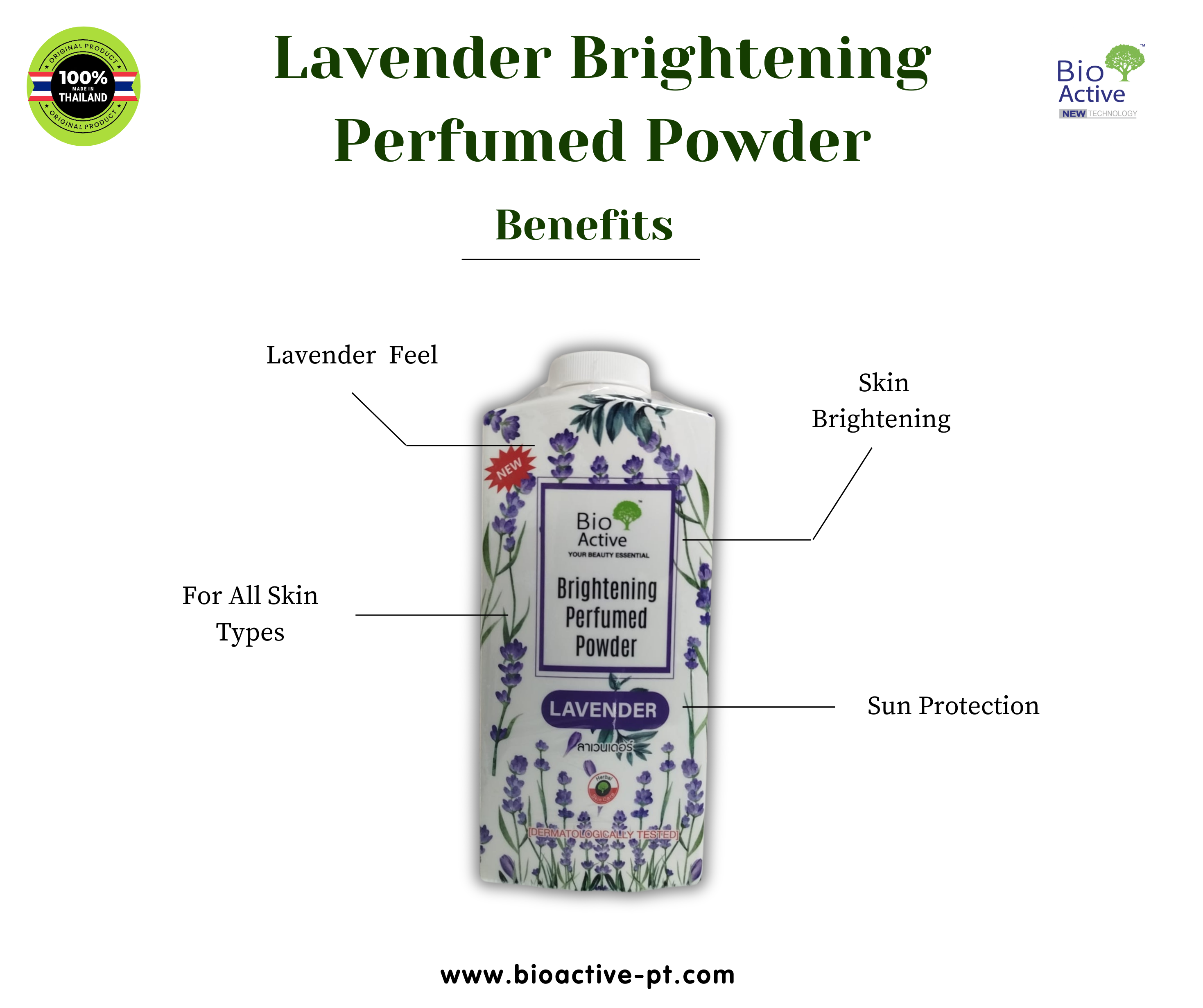 Bio Active Lavender Brightening Perfumed Powder