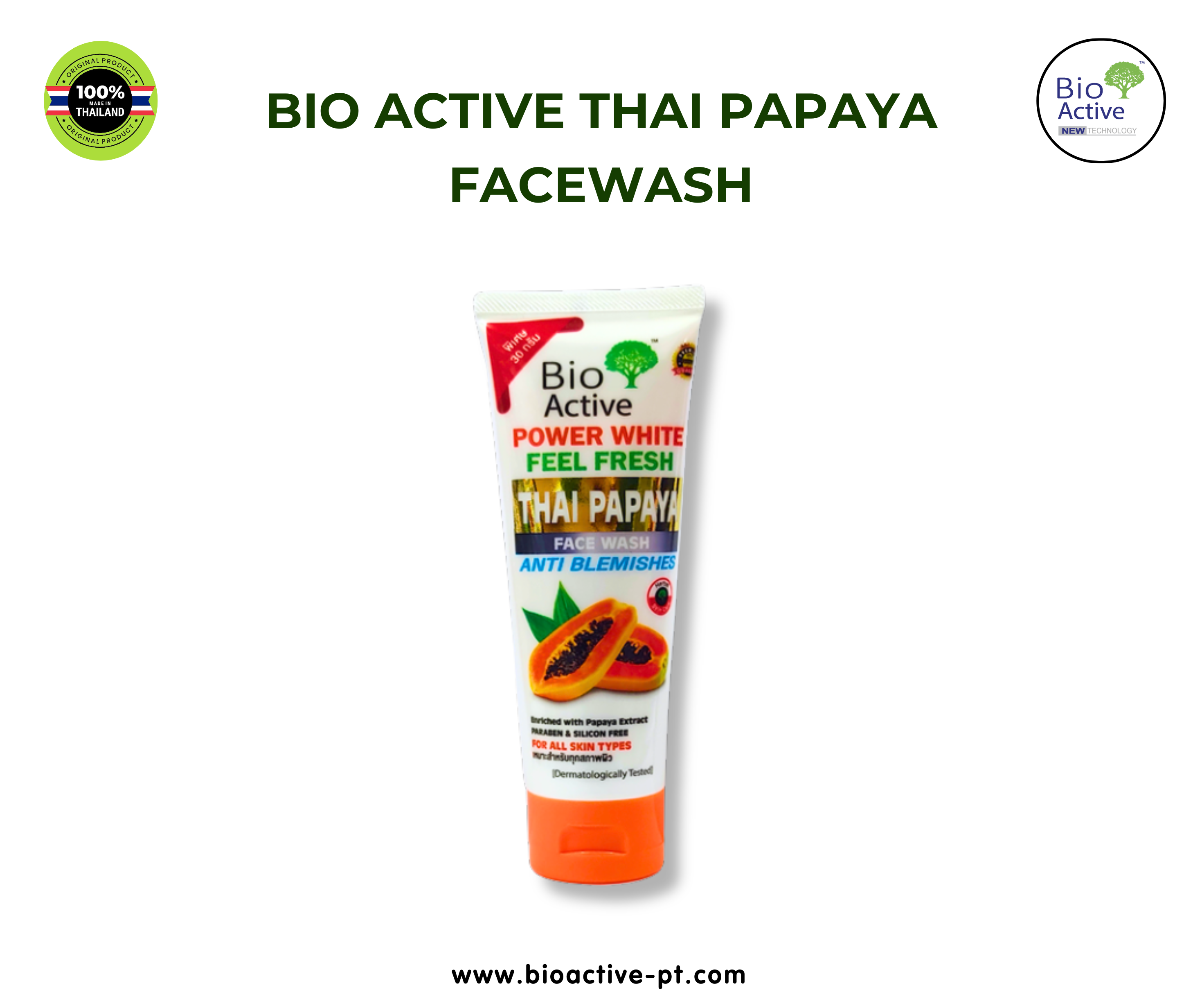 Bio Active Thai Papaya Facewash